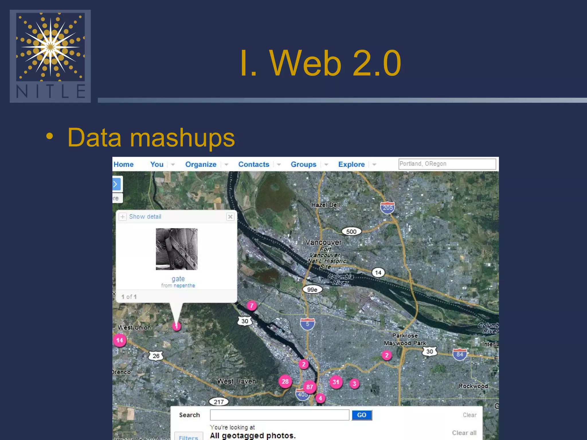 I. Web 2.0 Data mashups 