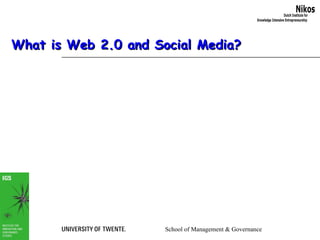 What is Web 2.0 and Social Media? 