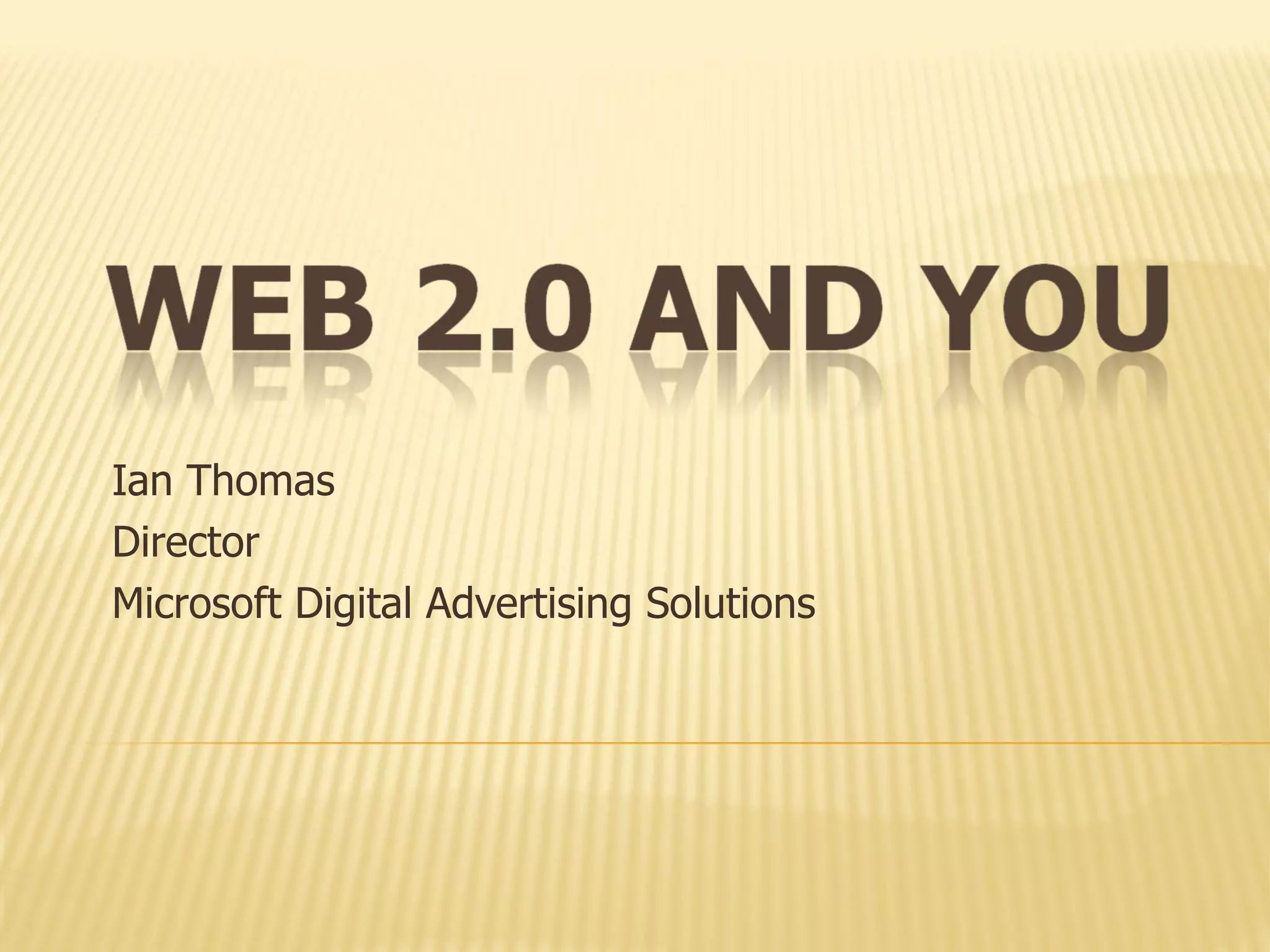 Ian Thomas Director Microsoft Digital Advertising Solutions 