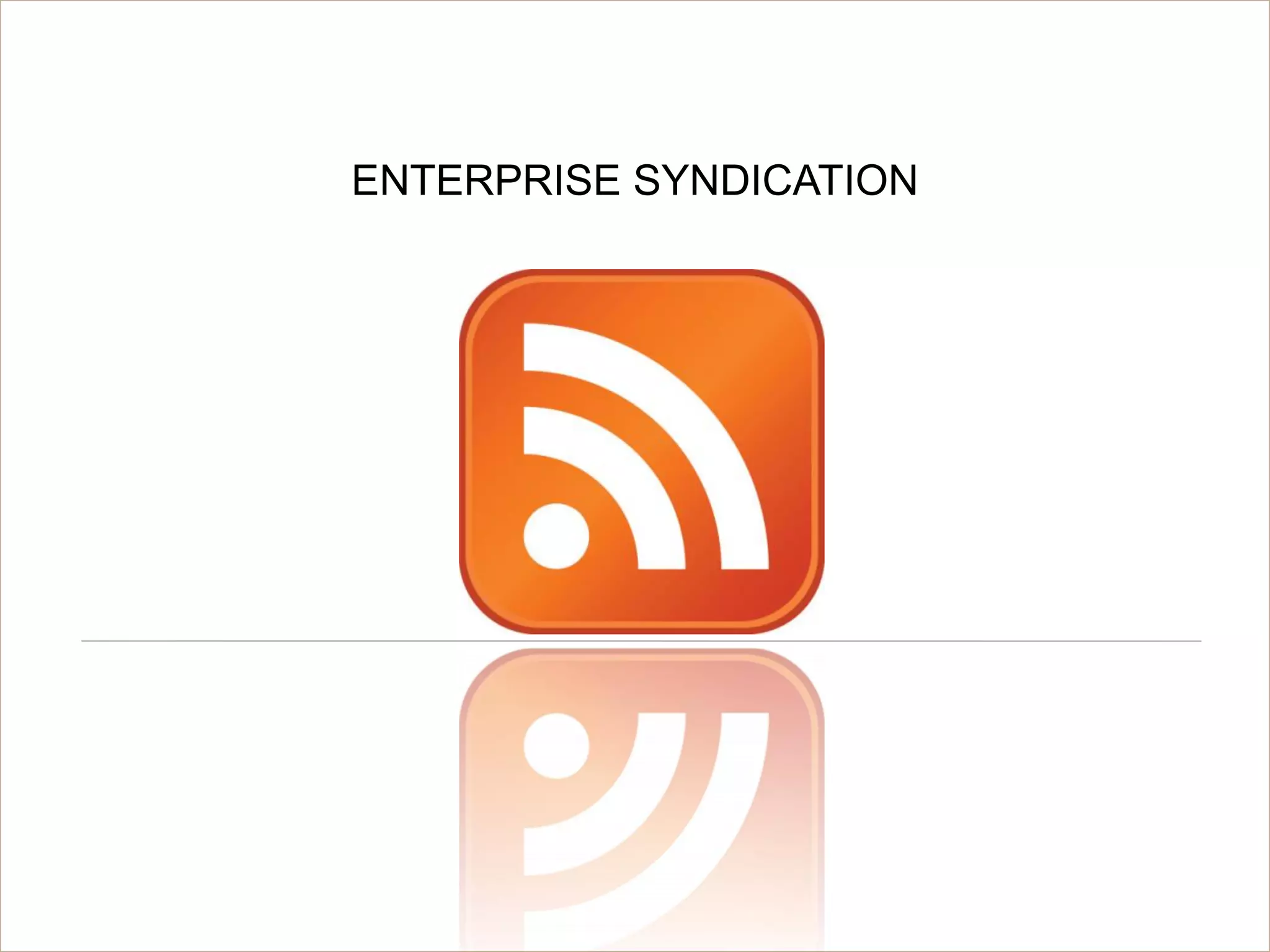 © Acando AB
ENTERPRISE SYNDICATION
 
