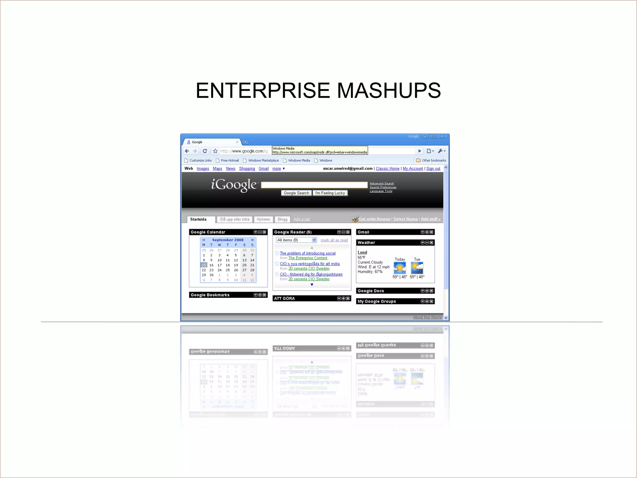 © Acando AB
I
ENTERPRISE MASHUPS
 