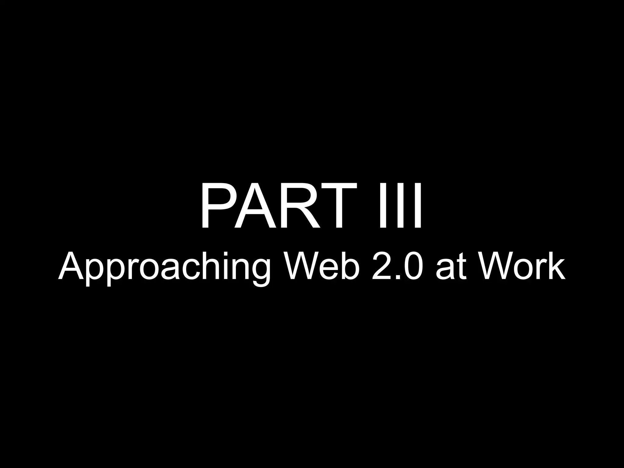 Web 2.0 At Work - Simple And Social Collaboration Between Coworkers
