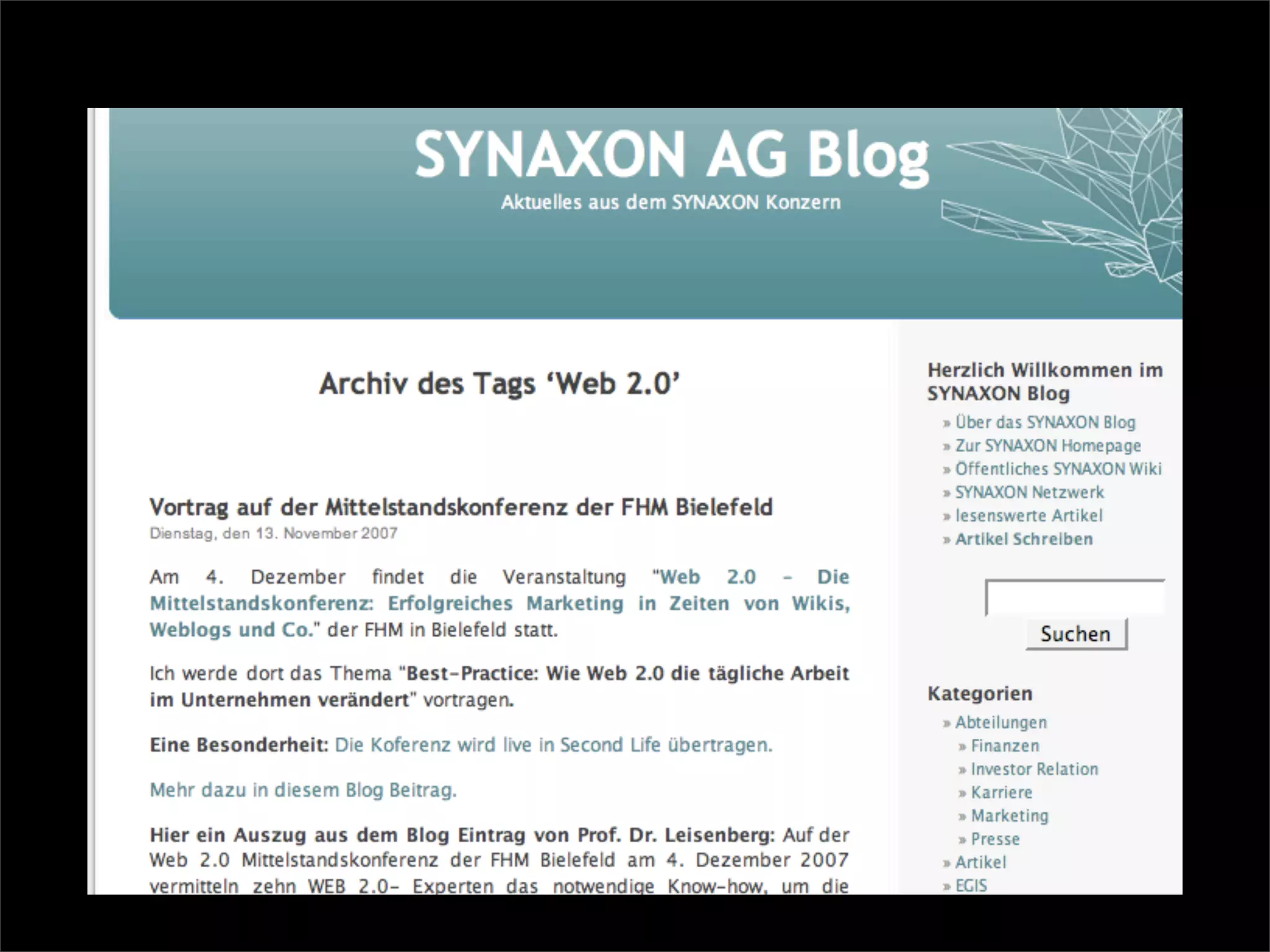 Web 2.0 - die Mittelstandskonferenz