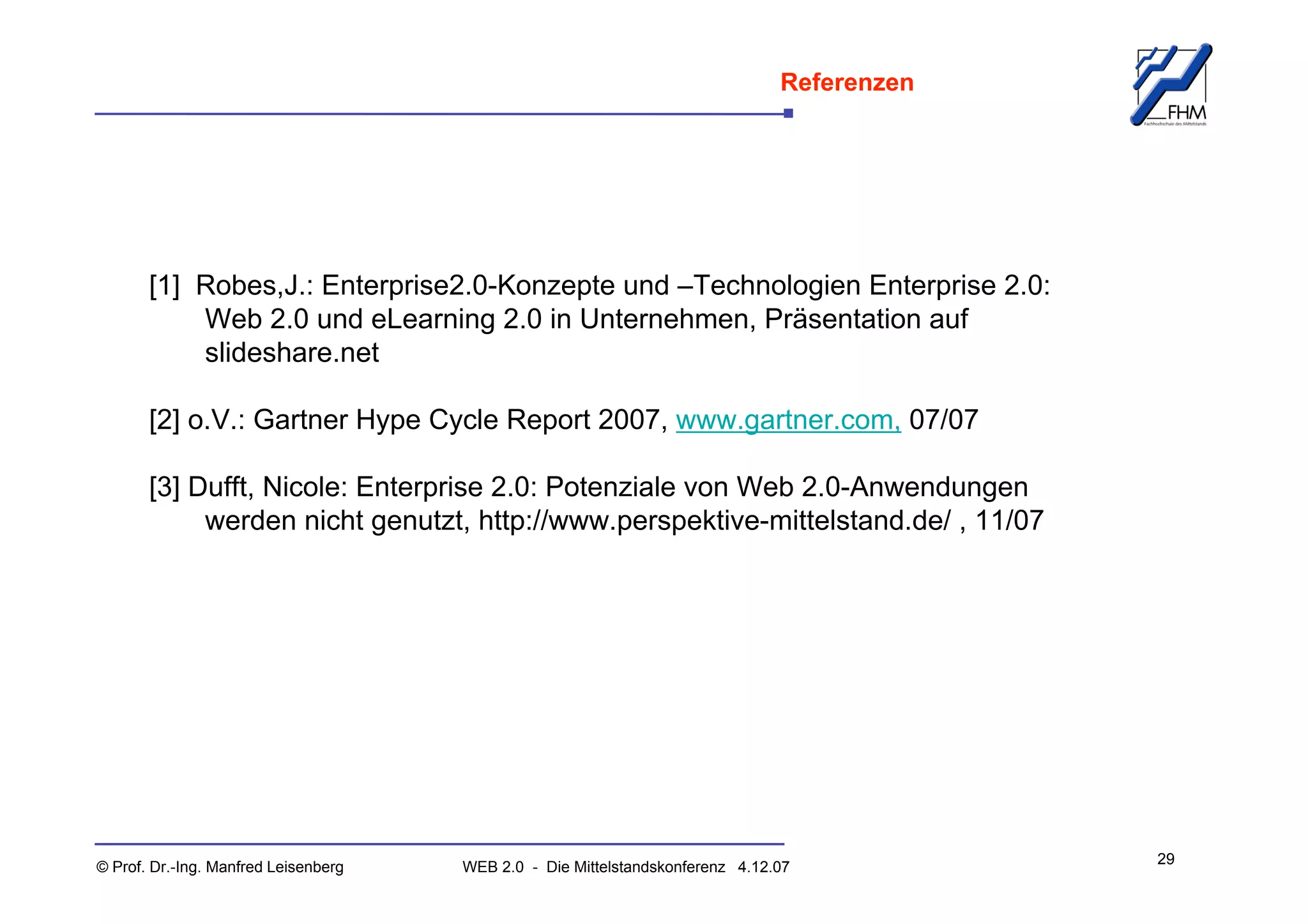 Web 2.0 - die Mittelstandskonferenz