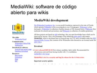 MediaWiki: software de código abierto para wikis 