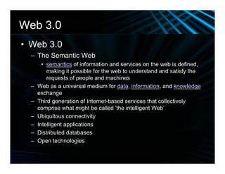 Web 2.0 Enrichment Slide Show 011409