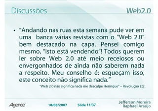 Web 2.0 Evolução