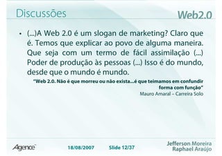 Web 2.0 Evolução