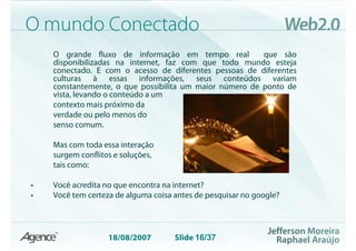 Web 2.0 Evolução