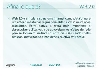 Web 2.0 Evolução