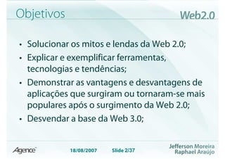 Web 2.0 Evolução