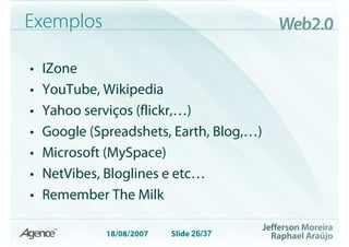 Web 2.0 Evolução