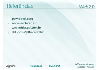Web 2.0 Evolução