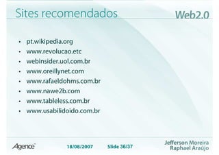 Web 2.0 Evolução