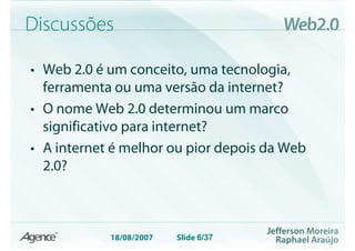 Web 2.0 Evolução