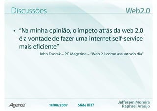 Web 2.0 Evolução