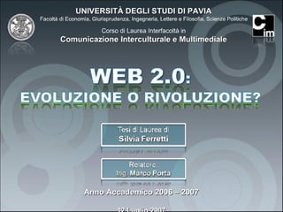 Web 2.0: evoluzione o rivoluzione
