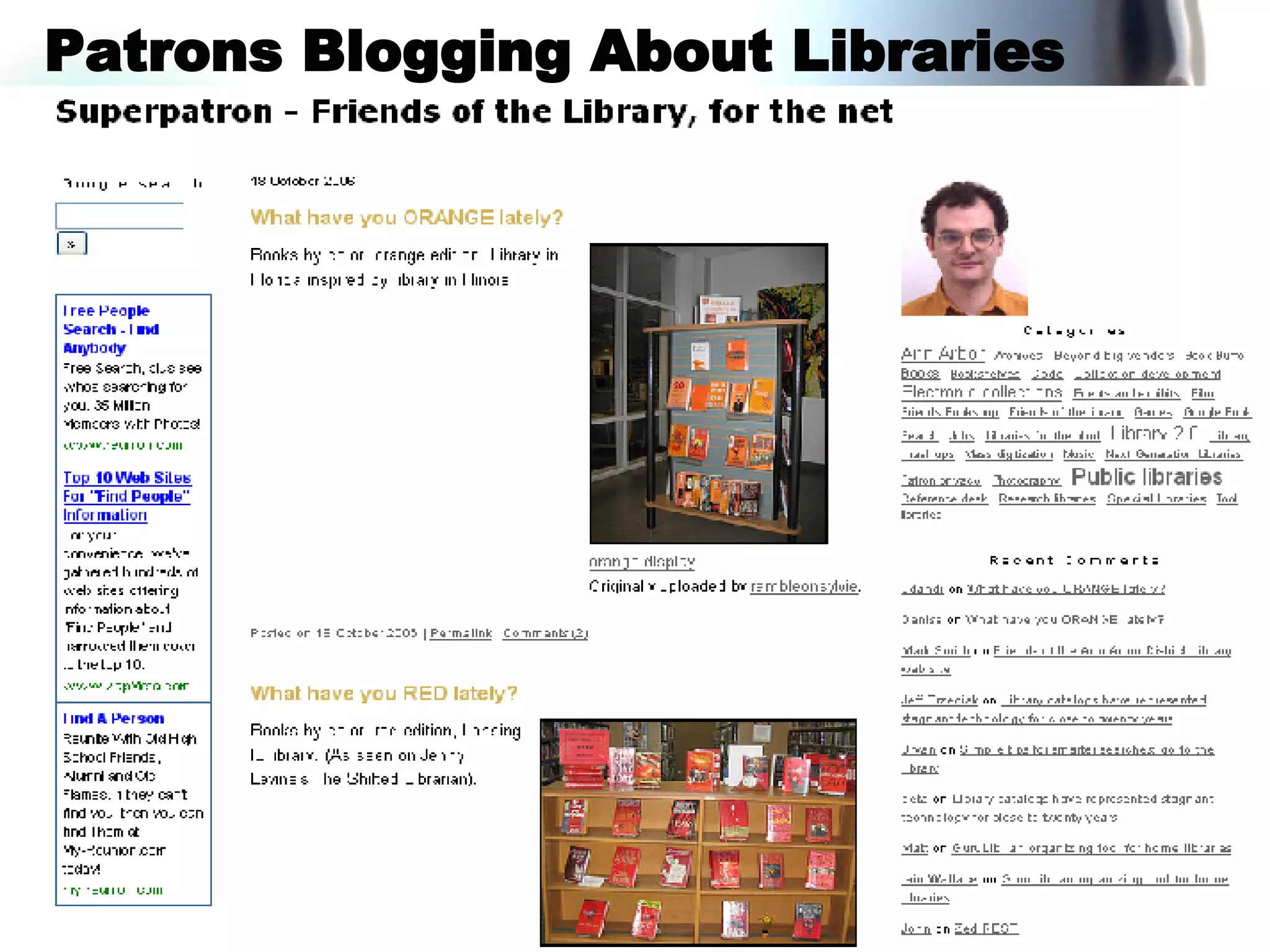 Patrons Blogging About Libraries 