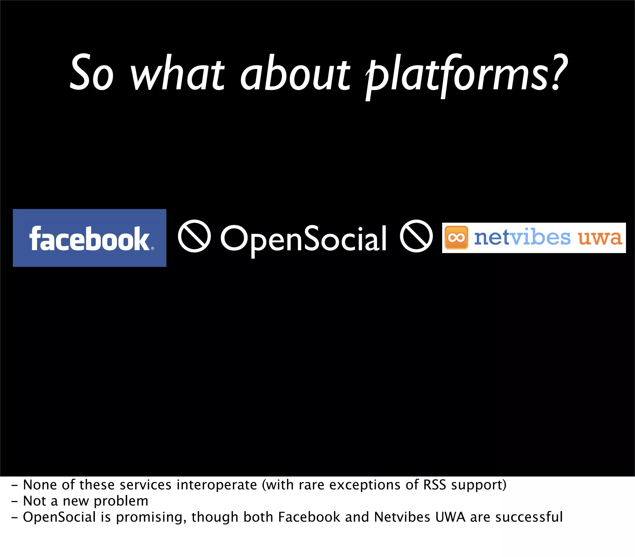 Web 2.0 Expo Berlin: Open Platforms and the Social Graph