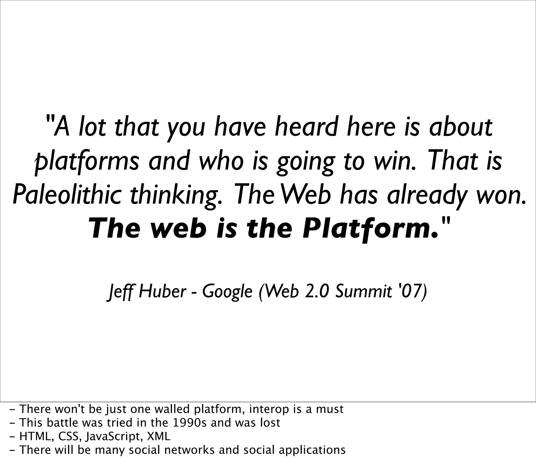 Web 2.0 Expo Berlin: Open Platforms and the Social Graph