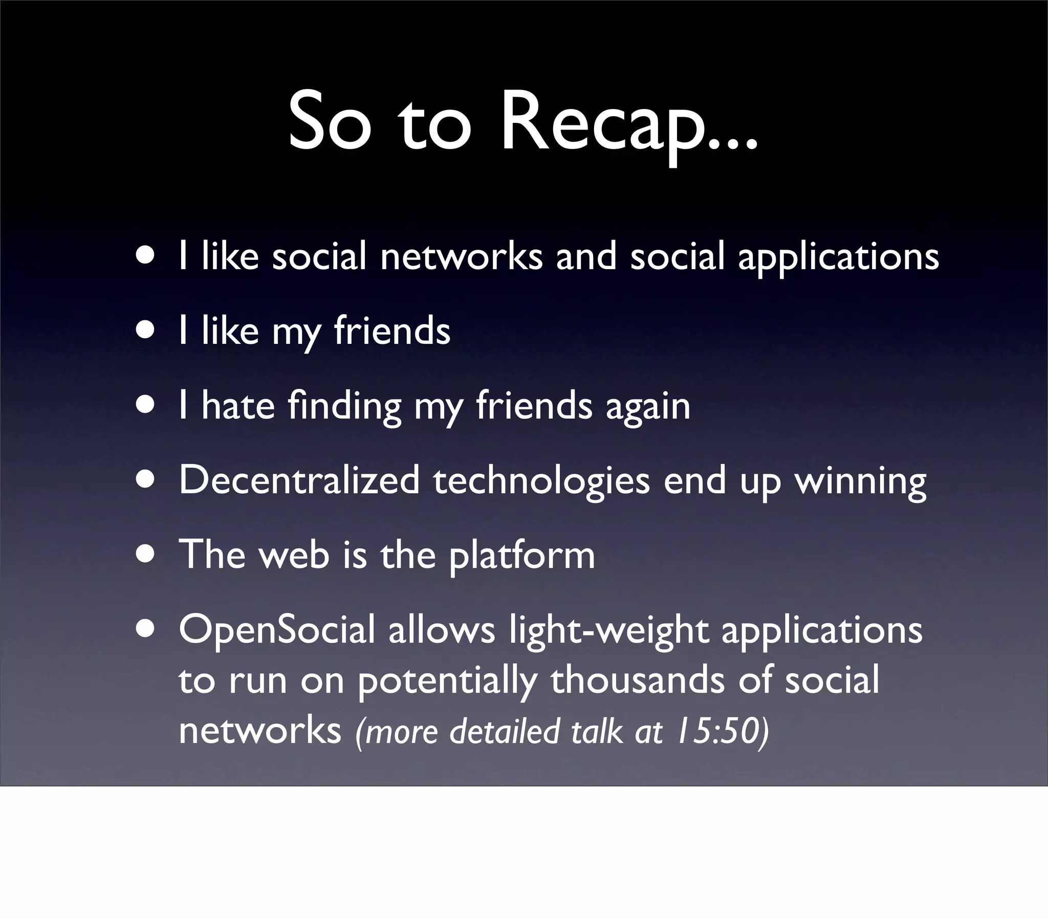 Web 2.0 Expo Berlin: Open Platforms and the Social Graph