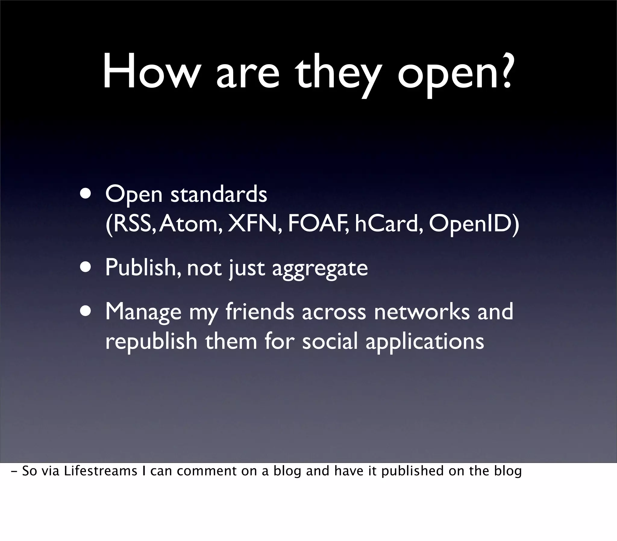 Web 2.0 Expo Berlin: Open Platforms and the Social Graph
