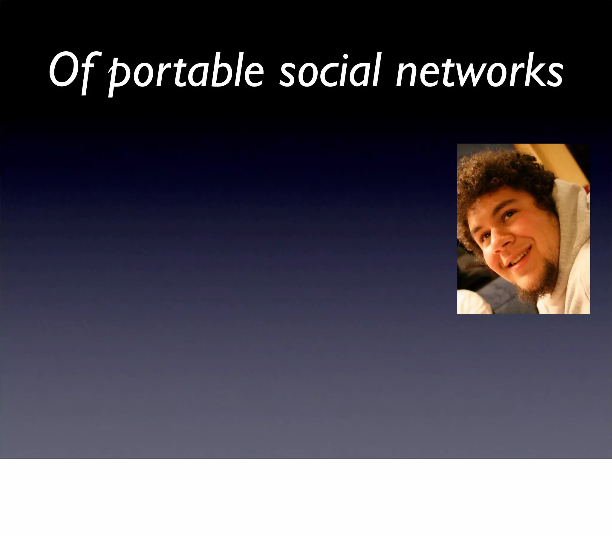 Web 2.0 Expo Berlin: Open Platforms and the Social Graph