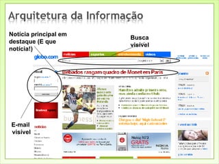 Notícia principal em destaque (E que notícia!) Busca visível E-mail  visível 