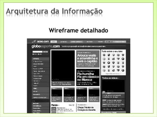Wireframe detalhado 