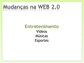 Entretenimento Vídeos Músicas Esportes 