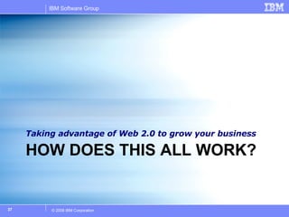 HOW DOES THIS ALL WORK? Taking advantage of Web 2.0 to grow your business 