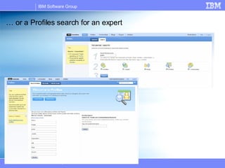…  or a Profiles search for an expert 