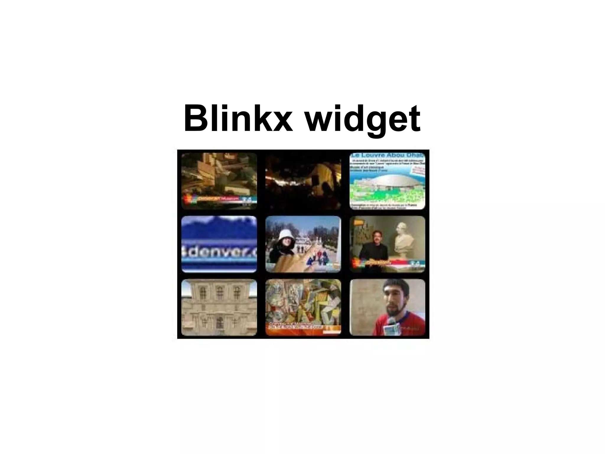 Blinkx widget
