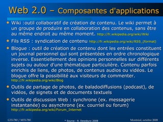 Web 2.0 - GTI780 & MTI780 - ETS - A08