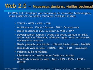 Web 2.0 - GTI780 & MTI780 - ETS - A08