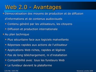 Web 2.0 - GTI780 & MTI780 - ETS - A08