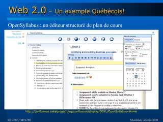 Web 2.0 - GTI780 & MTI780 - ETS - A08