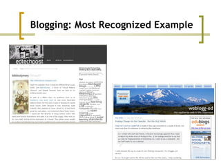Blogging: Most Recognized Example 