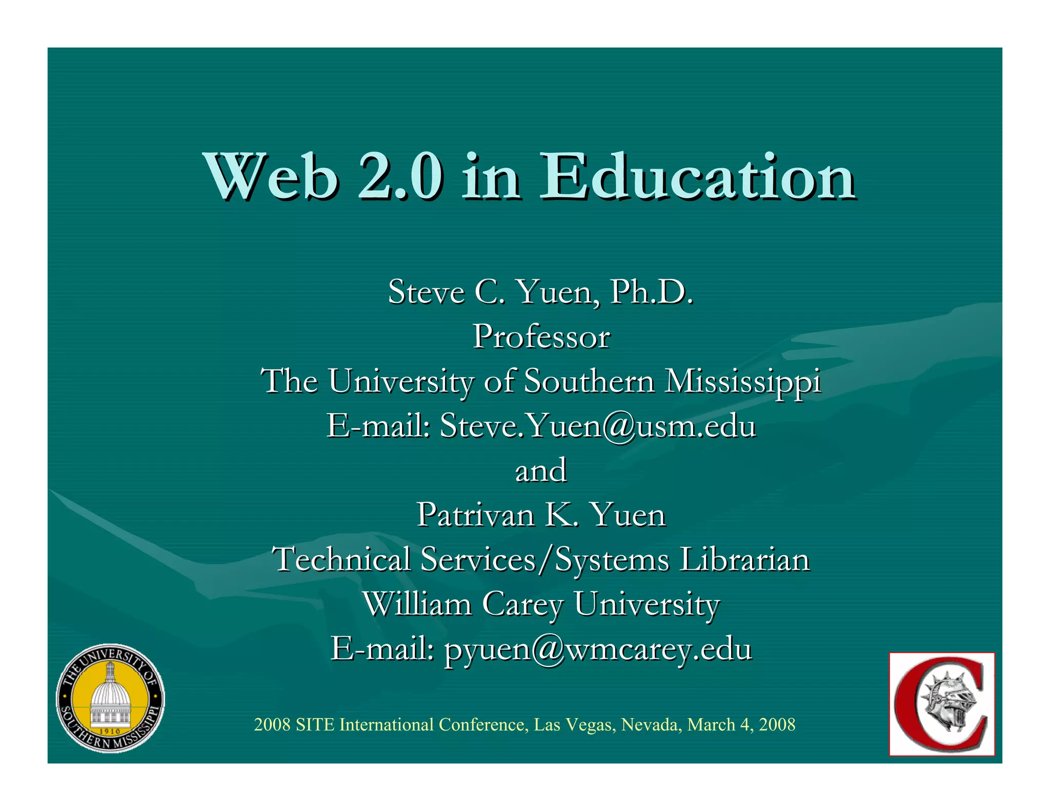 Web 2.0 in Education
