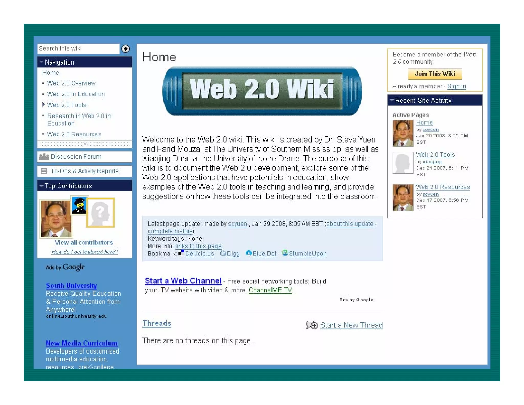 Web 2.0 in Education