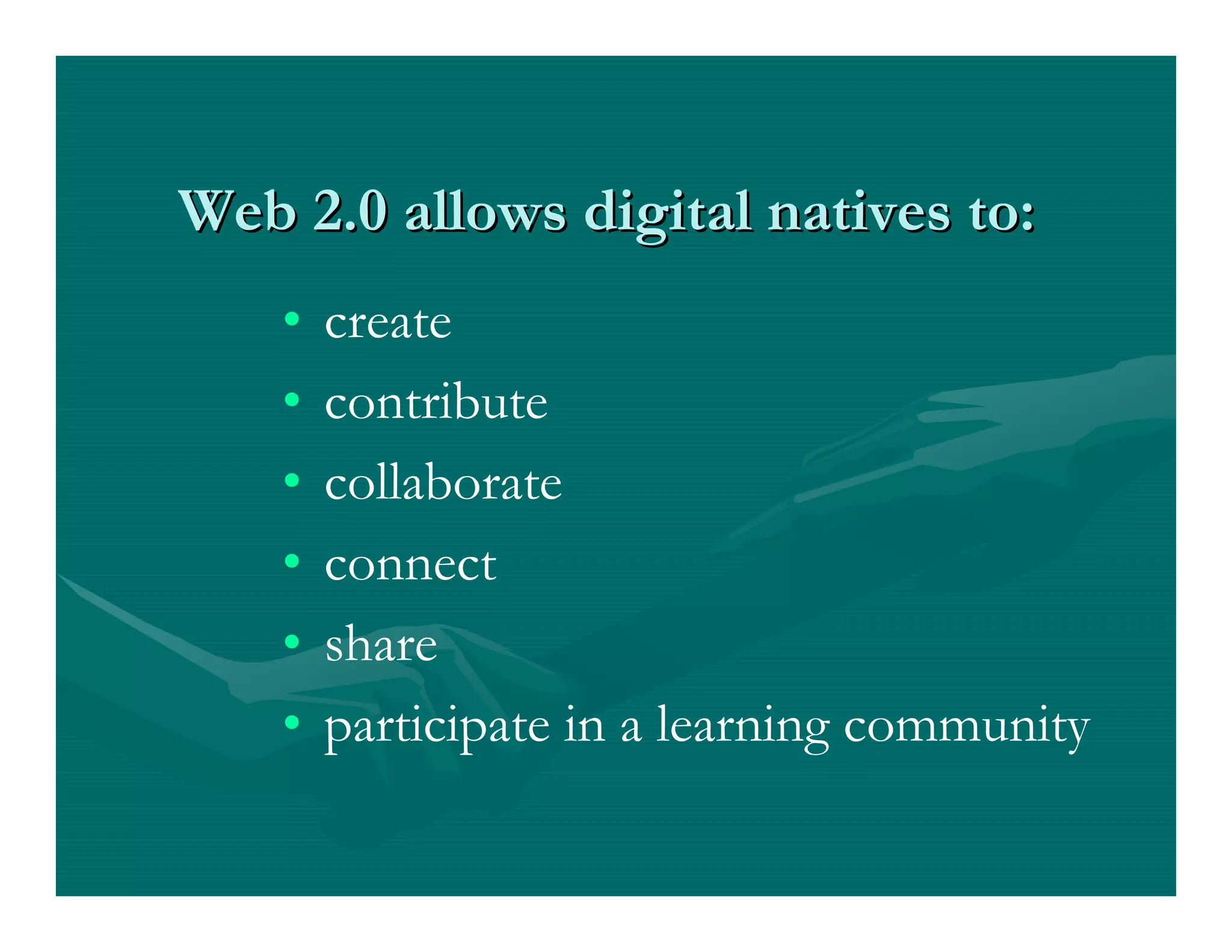 Web 2.0 in Education