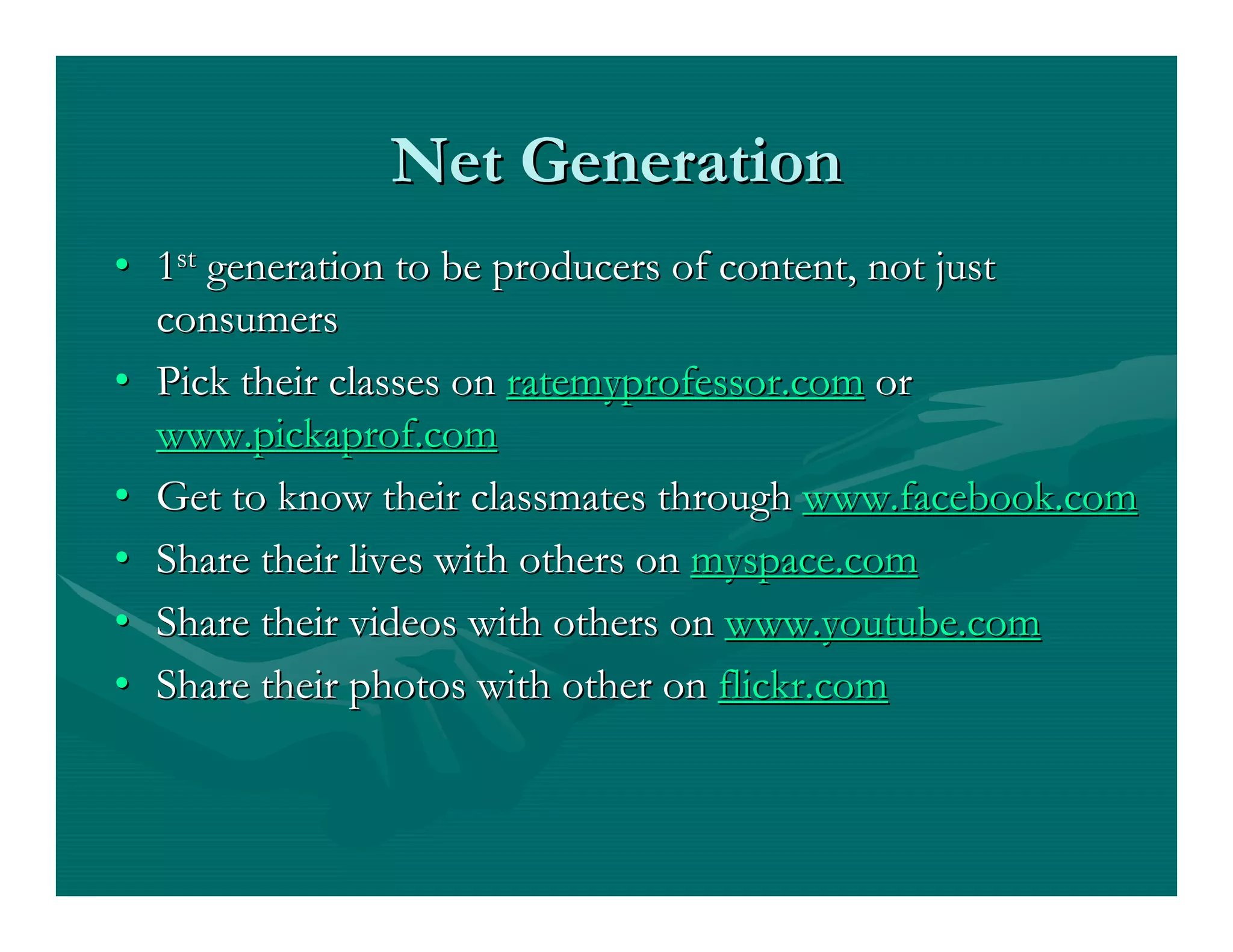 Web 2.0 in Education