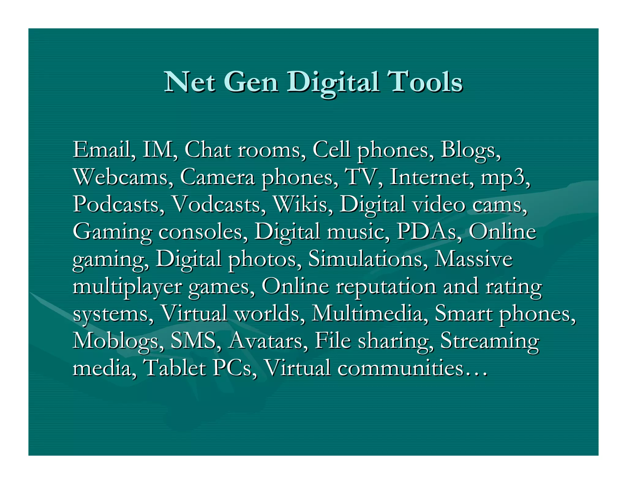 Web 2.0 in Education