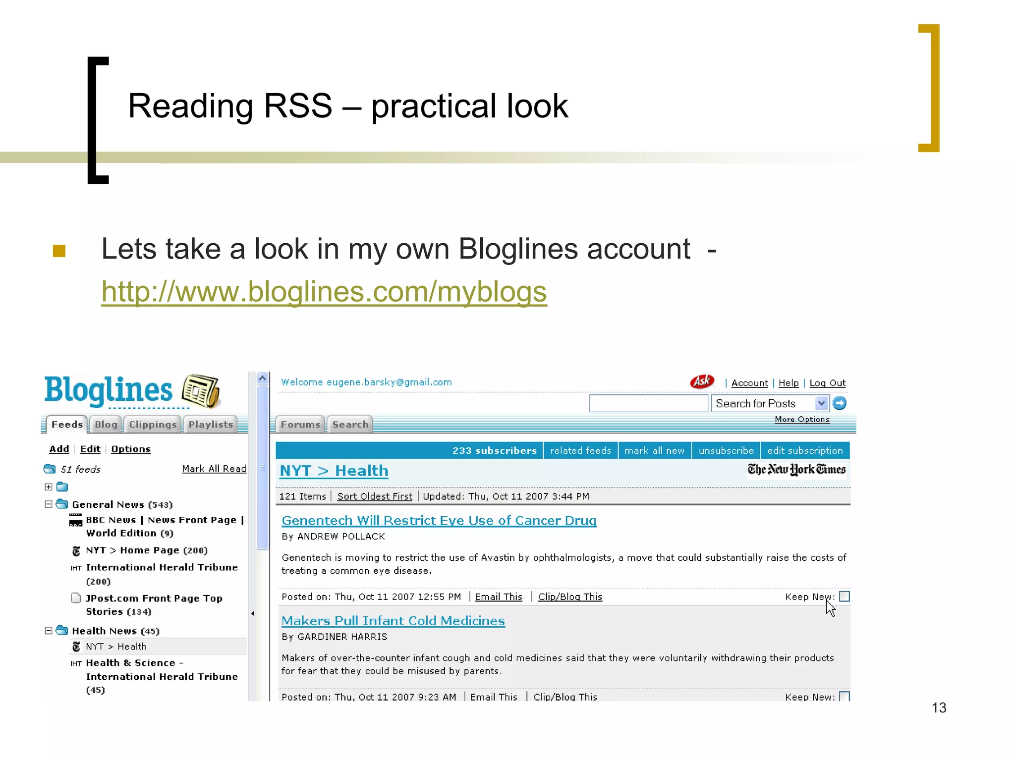 Web 2.0 in Health: a Practical Overview