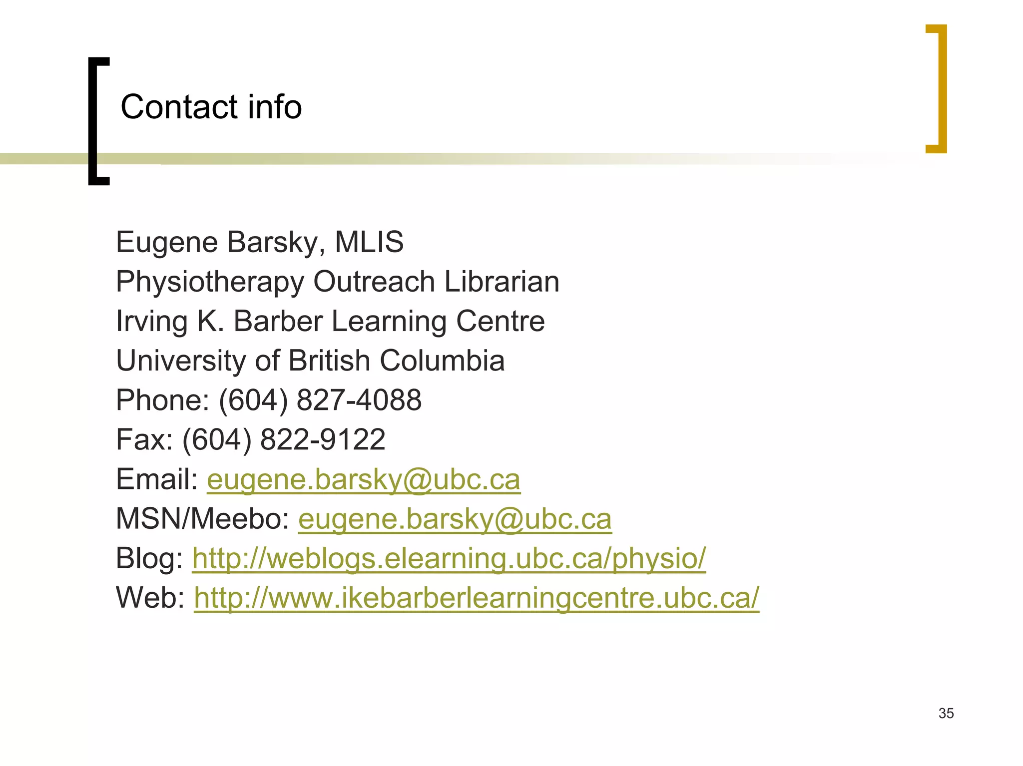 Web 2.0 in Health: a Practical Overview