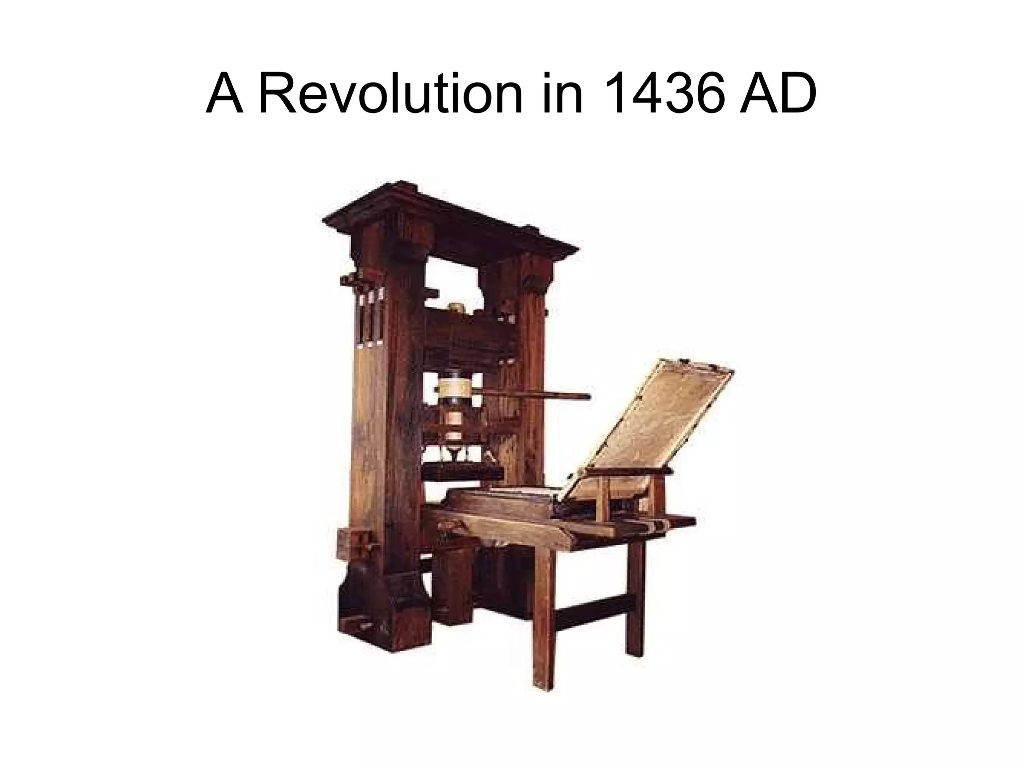 A Revolution in 1436 AD 