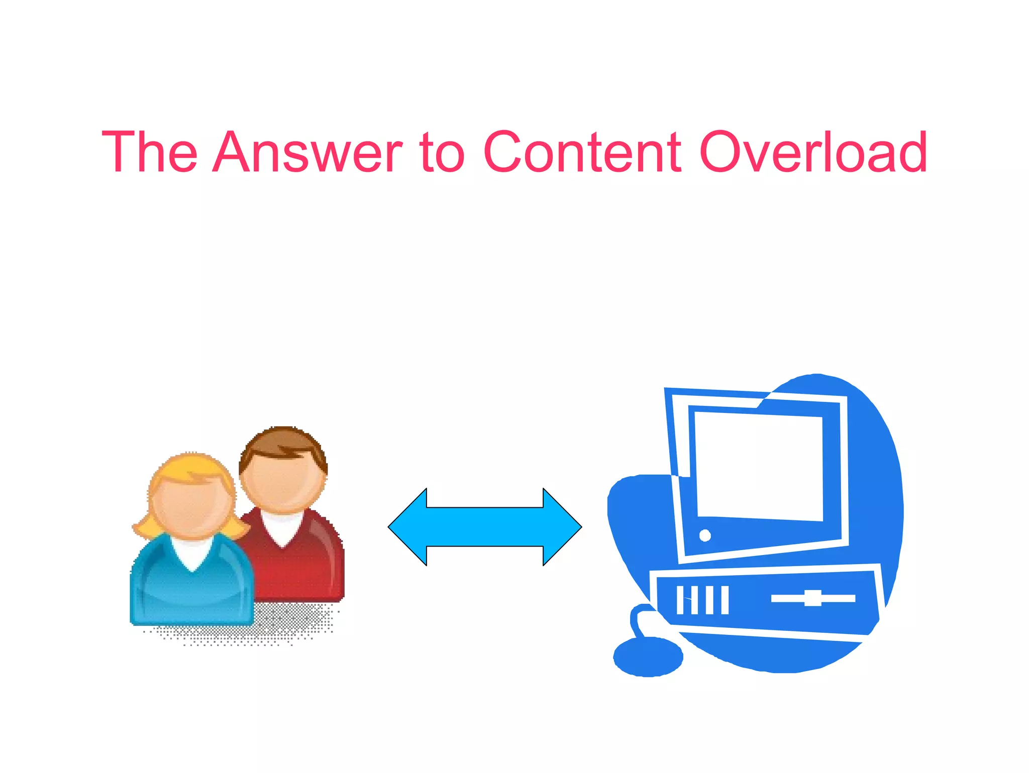 The Answer to Content Overload The Answers to  