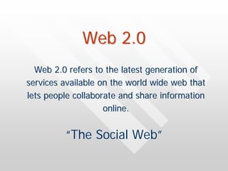 Web 2.0 / Library 2.0 Part One