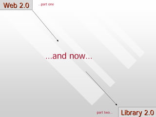 Web 2.0 / Library 2.0 Part One