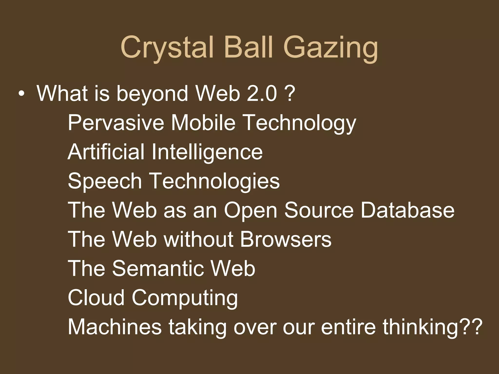 Web 2.0 Managerial Economics